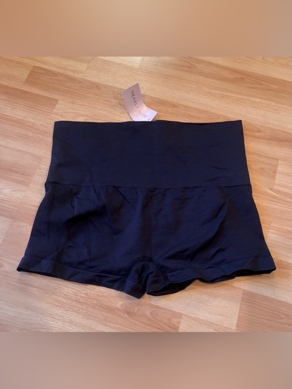 5/$25 Nearly Nude Black High-waisted shorts